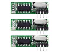 Fcuajdkq Module Récepteur et Émetteur RF Superhétérodyne MHz 3 Pièces pour Kit de Module sans Télécommande 433 MHz