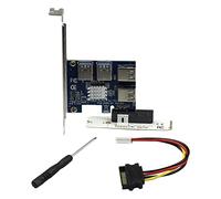 Fcuajdkq PCIe 1 à 4 PCI Express 16X Slots Carte de Transfert Combo Convient pour Mineur de BTC Dispositifs
