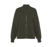 FCUK Veste de survêtement kaki / noir, Taille XS-S