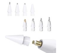 FCXQG 8 Pcs Mine Apple Pencil 2 Pointe Apple Pencil 2 Embouts pour Apple Pencil Apple Pencil Tips Lot De 8 Pointes De Rechange pour Apple ContrôLe De PréCision RéSistant à l'usure Plastique/MéTal