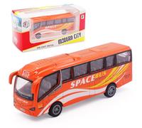 FCXVXCL Bus Jouet Puissance de Friction Voitures Jouet en Alliage de Bus de Ville en Métal Moulé sous Pression Enfant Mini Voitures À Modèle Enfant Cadeau D’Anniversaire Rouge