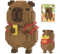 FCXVXCL Capybara Blocs de Construction, 1483 Pièces Mini Block Models Micro Briques, Mini Brique Figure Capybara, DIY Mini Blocs De Briques Jouet Set, pour Enfants Et Adultes Artisanat Fait Main
