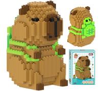 FCXVXCL Capybara Blocs de Construction, 1606 Pièces Mini Block Models Micro Briques, Mini Brique Figure Capybara, DIY Mini Blocs De Briques Jouet Set, pour Enfants Et Adultes Artisanat Fait Main