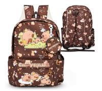 FCXVXCL Capybara Sac à Dos Enfant, Capybara Sacs Scolaires Sac d'école Sacs Scolaires pour Étudiant Outdoor Voyage École Sortie de Printemps Daypacks Imperméable 41x30x13cm