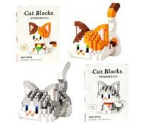 FCXVX hat Blocs de Constructions, Briques de Construction Mini Brique Figure 3D Mini Blocs de Puzzle Micro Briques de Construction Figurine Modèle Building Block Animal Ensemble Accessoire