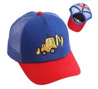 FCXVX xcavator Casquette de Baseball pour Enfant, Casquette À Visière Brodée D'Excavatrice, Casquette De Baseball À Boucle Arrière Réglable, Chapeau De Soleil D'Été 8