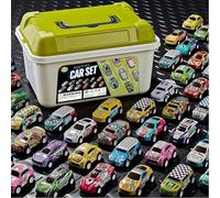 FCXVXCL Jouet Modèle de Voiture 30 Pièces Petites Voitures Aléatoires Petite Voiture Enfant Moulage sous Pression Mini Voiture Friction Jouets Éducatifs pour Garçons et Filles