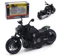 FCXVXCL Jouets de Motos en Alliage Moto Modèle Jouet Simulation Jouet Mini de Moto Les Garçons et Les Jeux Éducatifs pour Filles, Cadeau De FêTe d'anniversaire Black