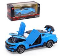 FCXVXCL Modèle de Voiture Comayro 1/36 Voiture en Métal Moulé sous Pression Fonction Traction Arrière Modèle de Collection Jouet pour Enfant Reproduction Originale Bleu