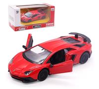 FCXVXCL Modèle de Voiture Lamborghini Coupé 1/36 Proportion Diecast Métal Jouet Imaginatif et Robuste Véhicule de Luxe À Collectionner Modèle Moulé sous Pression Précis Rouge