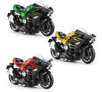 FCXVXCL Modèle Moto Lot de 3 Véhicules À Moteur Moto Modèle Réduit Voiture Jouets en Alliage Haute Simulation Objets De Collection Reproduction Cadeau De FêTe d'anniversaire