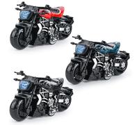 FCXVXCL Modèle Moto Lot de 3 Véhicules Moteur Moto Modèle Réduit Voiture Jouets en Alliage Haute Simulation Objets De Collection Reproduction Cadeau De FêTe d'anniversaire