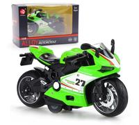 FCXVXCL Modèle Moto Ratio 1: 12 Véhicules À Moteur Moto Modèle Réduit Voiture Jouet en Alliage Haute Simulation Objets De Collection Reproduction Cadeau De FêTe d'anniversaire Vert
