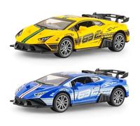 FCXVXCL Modèle Voiture 2 Pièces Auto Modèles Sport Diecast Modèle Jouet en Alliage Conception de Simulation avec Fonction de Tirage pour Enfants Cadeau d'anniversaire