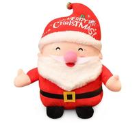 FCXVXCL Père Noël en Peluche,Poupée Décorative Mignon Père Noël en Peluches Jouet avec Costume Rouge et Bonnet Doux De Noël en Peluche Enfant Noël Cadeau Garçons et Filles