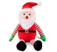 FCXVXCL Père Noël en Peluche,Poupée Décorative Mignon Père Noël en Peluches Jouet avec Costume Rouge et Bonnet Doux De Noël en Peluche Enfant Noël Cadeau Garçons Filles