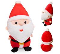 FCXVXCL Père Noël en Peluche,Poupée Décorative Mignon Père Noël en Peluches Jouet avec Costumes Rouge et Bonnet Doux De Noël en Peluche Enfant Noël Cadeau Garçons et Filles