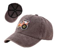 FCXVXCL Tractor Casquette de Baseball pour Enfant, Casquette À Visière Brodée D'Excavatrice, Casquette De Baseball À Boucle Arrière Réglable, Chapeau De Soleil D'Été 4