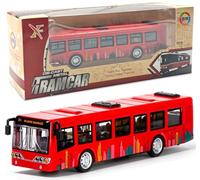 FCXVXCL Voitures Jouets, Bus Jouet Mini Modèle de Bus Jouets Pull Back Voiture Jouet À Inertie Petite Voiture Mini Véhicule à Tirer Modèle Friction Véhicules Cadeau pour Anniversaire Carnaval
