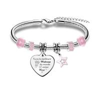 FCZIVA Bracelets Enseignants Apprécier Cadeaux De Noël Journée Professeure Anniversaire Remerciement Tuteur Bijoux Remerciement Diplôme Retraite Souvenir Étudiants Maîtresse Mignon Étoile