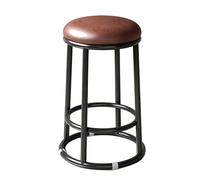 FCZVWPR 22in, 26in, 30in, Tabourets De Bar, Tabourets De Comptoir Ronds, Chaise Commerciale, Chaise D'invité De Bureau, for Bar, Cuisine, Salle À Manger(Browns,65cm/26in)