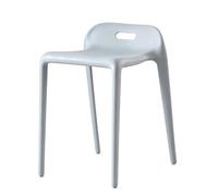 FCZVWPR Chaise De Rechange for Salle De Conférence, Chaise De Salle À Manger Empilable, Chaise À Dossier en Plastique Épais, Tabourets De Salle À Manger Élégants(Grey)