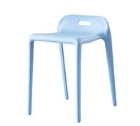 FCZVWPR Chaise De Rechange for Salle De Conférence, Chaise De Salle À Manger Empilable, Chaise À Dossier en Plastique Épais, Tabourets De Salle À Manger Élégants(Light Blue)