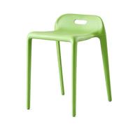 FCZVWPR Chaise De Rechange for Salle De Conférence, Chaise De Salle À Manger Empilable, Chaise À Dossier en Plastique Épais, Tabourets De Salle À Manger Élégants(Green)