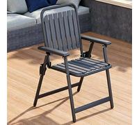 FCZVWPR Chaises De Pelouse Portatives, Chaise D'invité De Bureau, Siège Empilable, Gain De Place, for La Maison Et Le Bureau, Événements Intérieurs Et Extérieurs(Black)