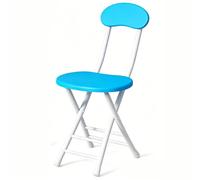 FCZVWPR Chaises De Salle À Manger Pliantes, Tabourets De Bar De Cuisine Modernes, Chaises De Jeux Vidéo, Empilables, Peu Encombrantes, for Mariage, Banquets(Blue)
