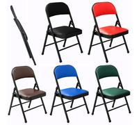 FCZVWPR Chaises Pliables, Chaises De Formation Et De Conférence Minimalistes, avec Sièges Rembourrés, for La Maison Et Le Bureau, Les Événements De Fête De Mariage(Red)
