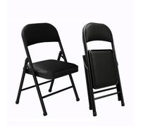 FCZVWPR Chaises Pliantes, Chaises De Jeux Vidéo, Tabourets De Cuisine Empilables, for Mariage, Banquets, Célébrations, Salle À Manger, Bureau, Patio Et Jardin(Black)