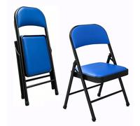 FCZVWPR Chaises Pliantes, Chaises De Jeux Vidéo, Tabourets De Cuisine Empilables, for Mariage, Banquets, Célébrations, Salle À Manger, Bureau, Patio Et Jardin(Blue)