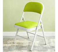 FCZVWPR Chaises Pliantes en Métal, Tabourets Empilables, Coussin Et Dossier Rembourrés, for Salle À Manger, Commercial, Fête, Événements Intérieurs Et Extérieurs(Light Green)