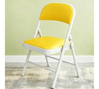 FCZVWPR Chaises Pliantes en Métal, Tabourets Empilables, Coussin Et Dossier Rembourrés, for Salle À Manger, Commercial, Fête, Événements Intérieurs Et Extérieurs(Yellow)
