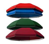 FCZVWPR Dessus De Remplacement De Parasols, Auvent De Remplacement De Parasol De Patio, Tissu De Parapluie, for Jardin De Terrasse De Plage Extérieure(Red,280cm)