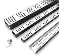 FCZVWPR Gouttière De 100 Cm De Long, Gouttière De Sol Amovible, Couvercles De Drainage Extérieurs Étroits, for Patios, Piscines, Jardins, Trottoirs Et Garages(100x15x4cm/39.4x5.9x1.58in)