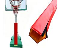 FCZVWPR H-6FT-4 X4, H-6FT-6 X6, H-6FT-9 X9, Rembourrage De Poteau De Cerceau De Basket-Ball, Coussin De Protection Universel, Enveloppe De Sécurité, for La Salle(Red,H-6FT-7.5"X7.5")