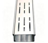 FCZVWPR Kit De Gouttière Extérieure, Gouttière De 100 Cm avec Grille en Acier Inoxydable, Canal De Drainage Extérieur, Acier Inoxydable 304, for Terrasse Ferme Jardin(100x15x4cm/39.4x5.9x1.58in)