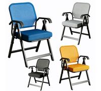 FCZVWPR Siège D'événement Commercial, Chaise De Réception, Chaises Pliantes, avec Siège Souple Et Accoudoirs, for Hall D'entrée, Formation, Réunion, Café À La Maison(Yellow)