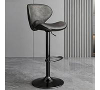FCZVWPR Tabouret De Bar Pivotant Réglable par Ascenseur, Chaise De Bar Rembourrée, Chaise D'événement Confortable, Élargir La Base, for Pub, Café, Maison, Salle(Smoky Gray)