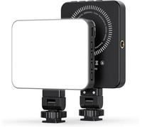 FD-128 Cell Phone Selfie Light,128 LED Rechargeable Cold Boat Clip 1/4 Screw Holes,3000K-6500K,3 Lighting Modes,Portable Photo Light for Cell Phone