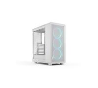 Fractal Design Boîtier PC Epoch White – Verre trempé Clear Tint – 3x Momentum 12 RGB – ATX/mATX/ITX