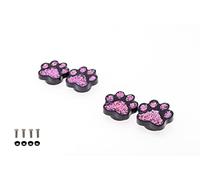 FD&D - Bouchon à vis brillant multi-usage - Motif patte rose - Avec vis M6