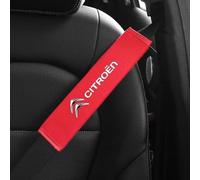 FDAFZCIOK 2 Pcs Voiture Protège Ceinture pour Citroen C5 II Tourer 2012-2017, Coussin de Ceinture de Sécurité Confortable pour Le Soutien des Épaules,Red