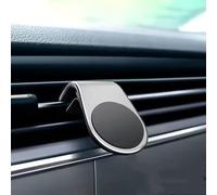 FDAFZCIOK Telephone Voiture Magnetique pour Hyundai i10 2019-2024, Magnetique Portable Aimant Adhésif Design Compact et Minimaliste,Silver