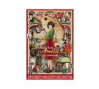 FDAG Poster de film comédie Le Fabuleux Destin D'Amélie Poulain Audrey Tautou Star Art Poster 1 toile Décoration de chambre à coucher Paysage sportif Bureau Décoration Cadeau 40 x 60 cm Sans cadre