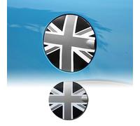 FDAIUN Autocollant pour bouchon de réservoir d'essence pour BMW Mini Cooper R Series R60 Countryman ABS (Union Jack gris)