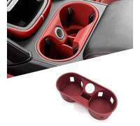 FDAIUN Porte-gobelet central antidérapant en silicone pour Porsche Cayenne 2011-2017, accessoire de rangement central, rouge