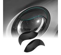 FDAIUN Sourcils de phares ABS Paupières Coques de phares Coques de lampes de phares Garniture Compatible avec BMW Mini Cooper F54 Clubman F55 F56 Hatchback F57 Convertible 2PCS Noir